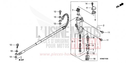 MAITRE-CYLINDRE FREIN AR. CRF250RB de 2011